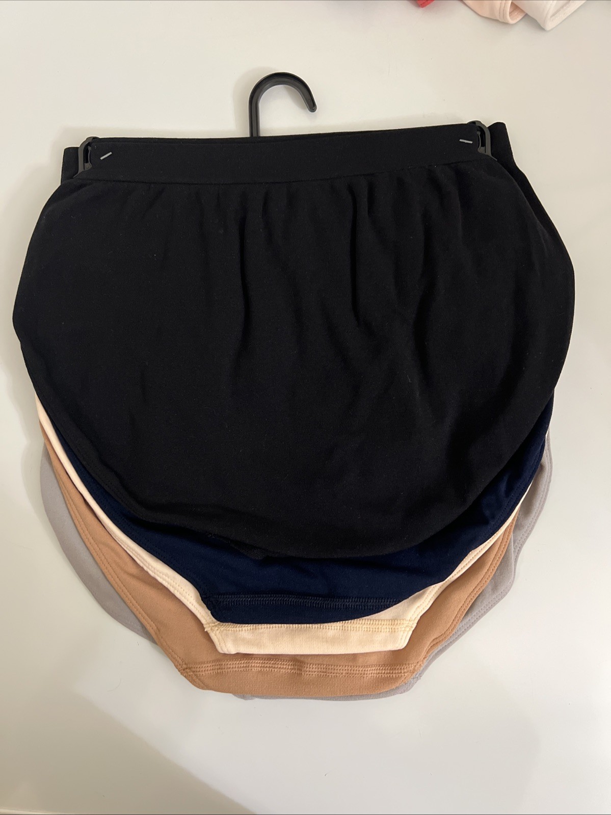 JONES NEW YORK 5pk Seamless Hi-Cut Brief Panties Soft Stretch Neural Colors S(5)