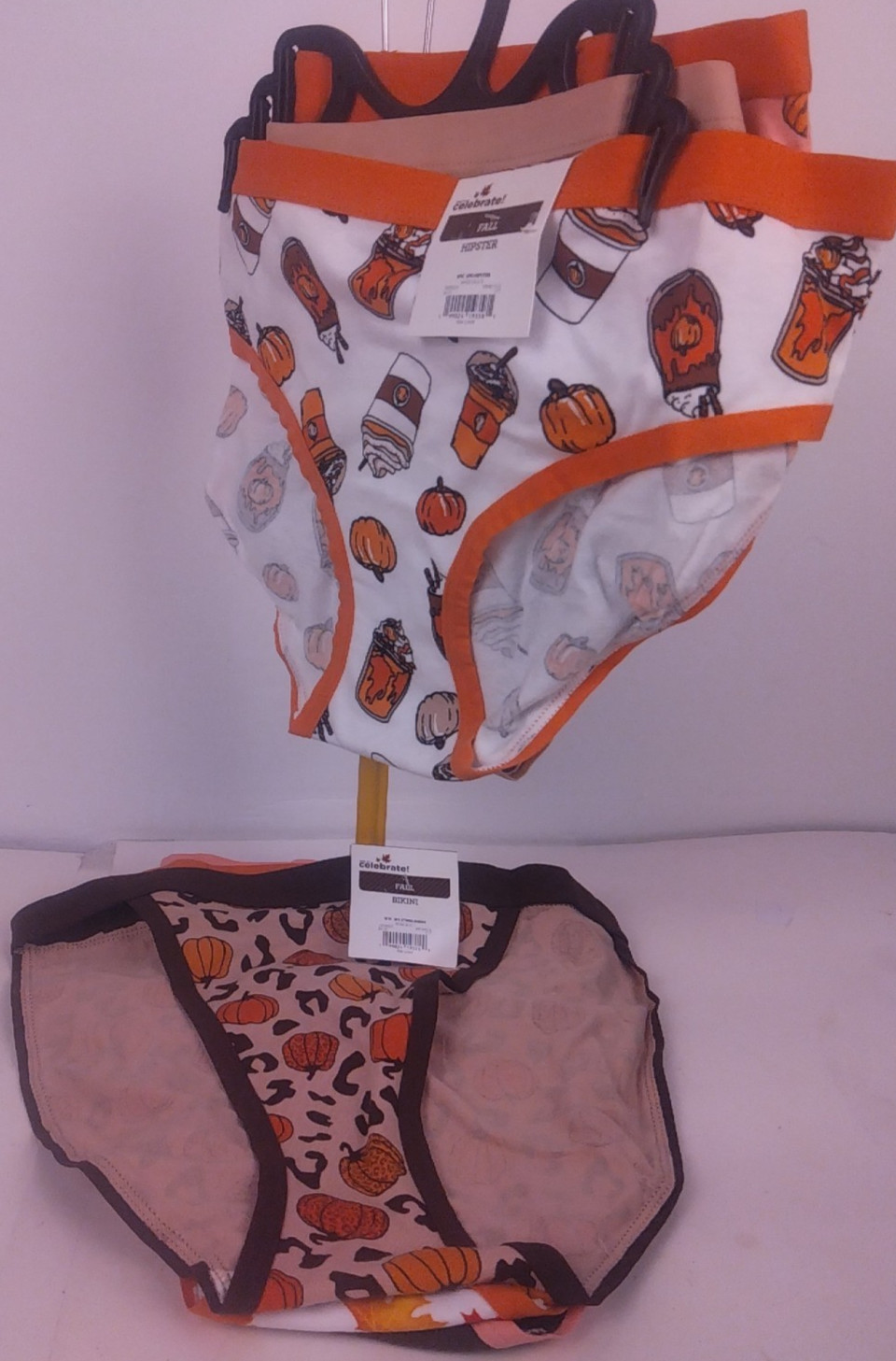 Celebrate Fall Ladies 3 Pack Fall Themed Bikini/Hipster – New (Lot Of 2)