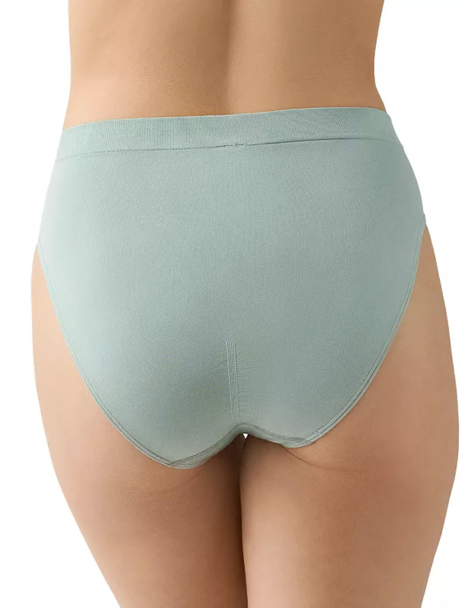 Wacoal SMALL (Size 5) B-Smooth Seamless Hi-Cut Brief Panty NWOT 834175 Green