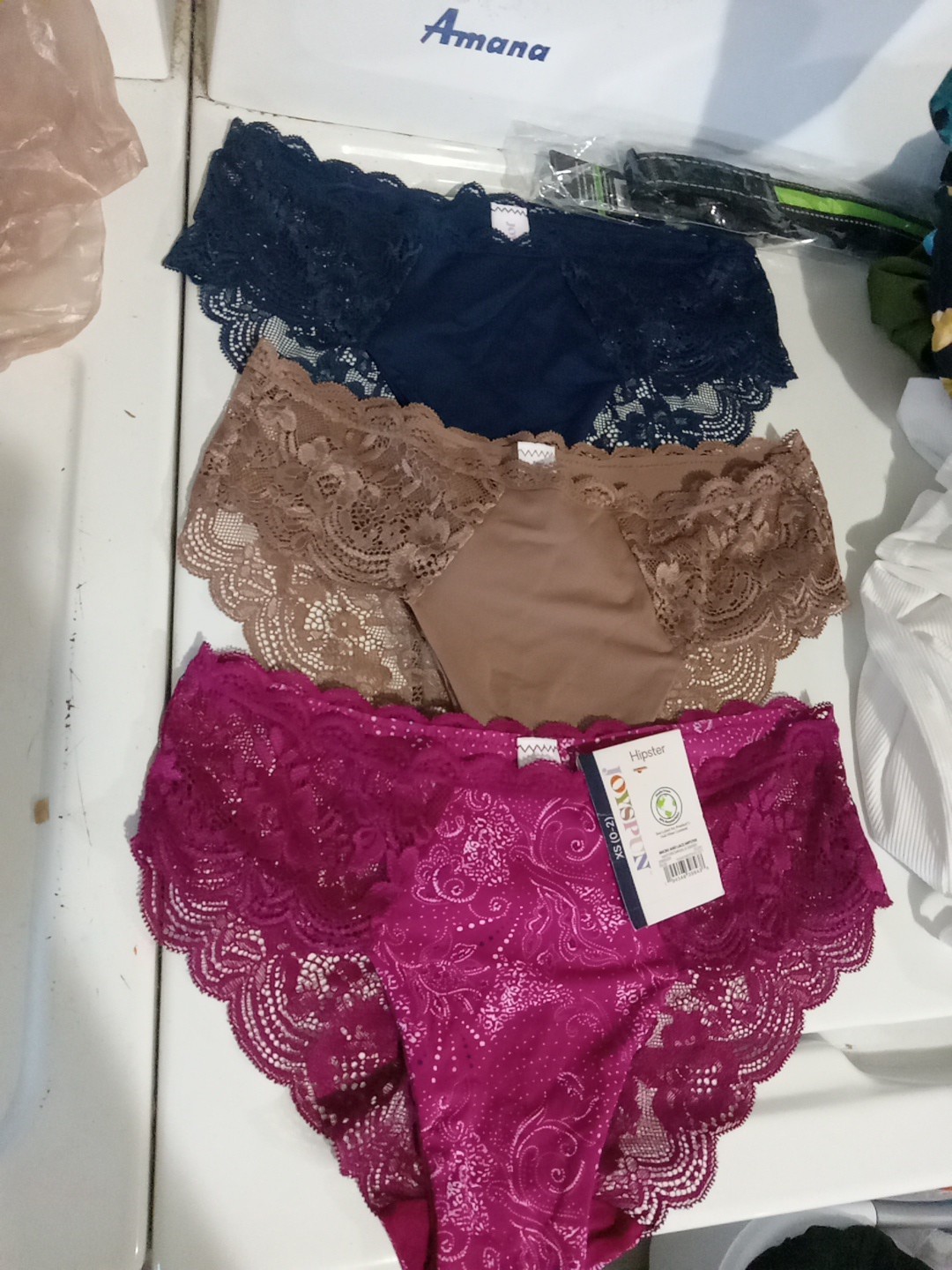 3 Pairs Of XS Hipster Panties