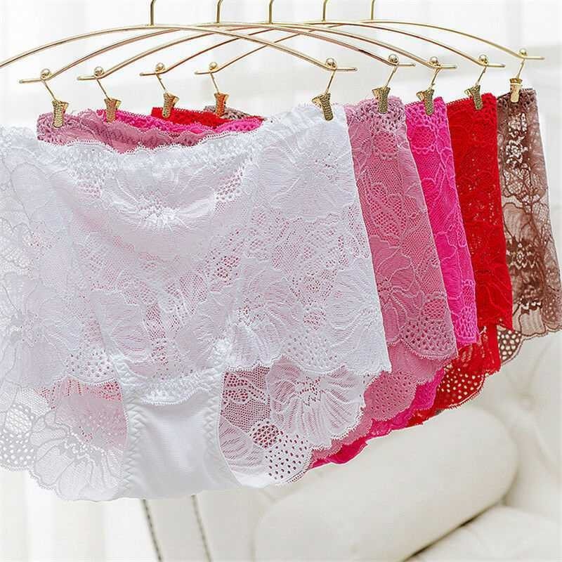 Boxer Briefs High Waist 1 Pack Lace French Knicker Lingerie UK 10-16 Ladies