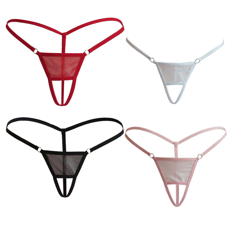 4pack Lot Women Sexy Lingerie Mini Micro Panties Thong G-String Underwear T-back