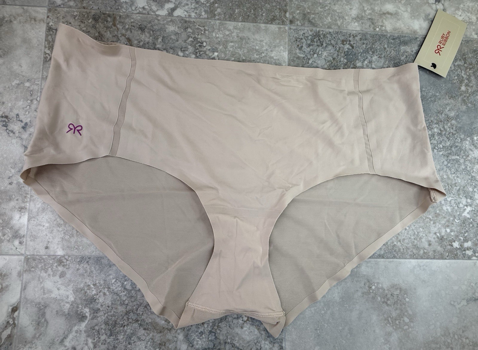 Ruby Ribbon Panty Brief Shaping Underwear Sz 3XL Nude Color Breathable NEW NWT