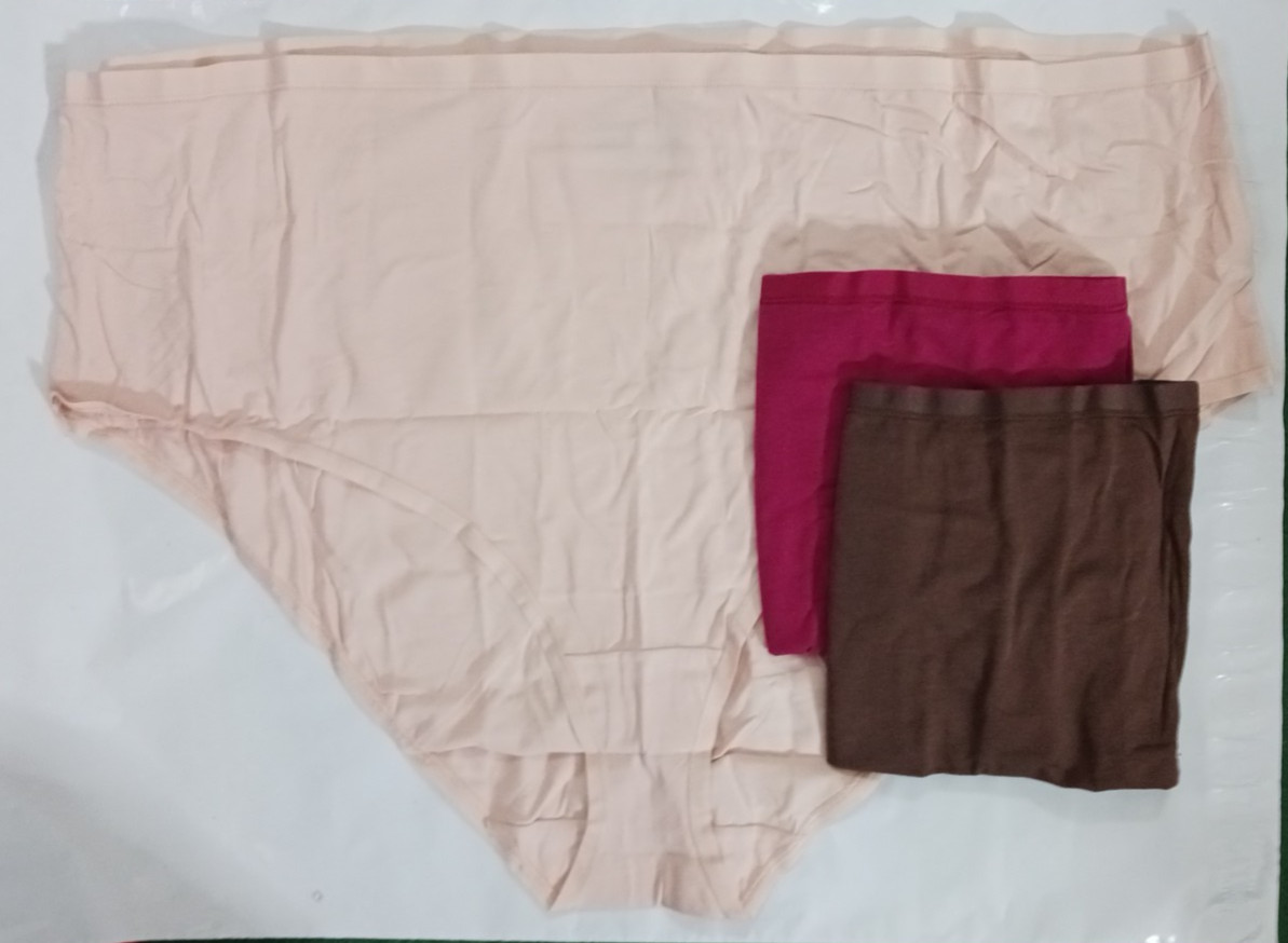 Panties Plus Size 6X / 6XL, Beige, deep red, brown. 95% cotton. waist 50″, 56 in