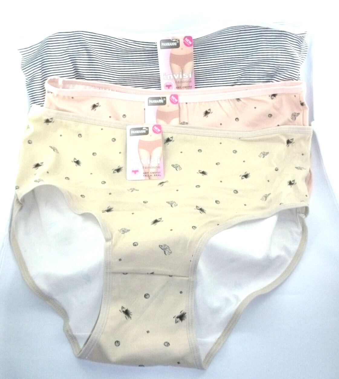 Ladies Bikini Briefs 3er Pack, Cotton,