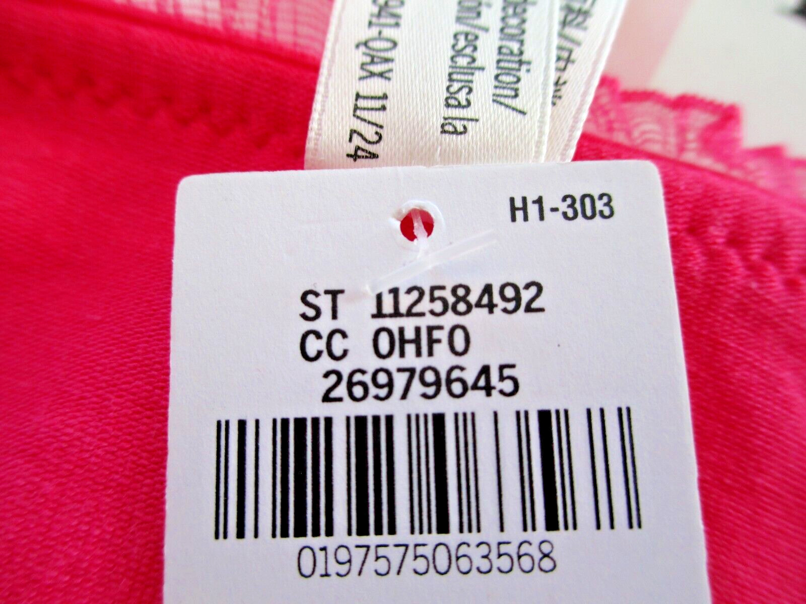 VICTORIA’S SECRET PINK Cotton String Bikini Panty VS Ruffle Mesh Heart S M L XL