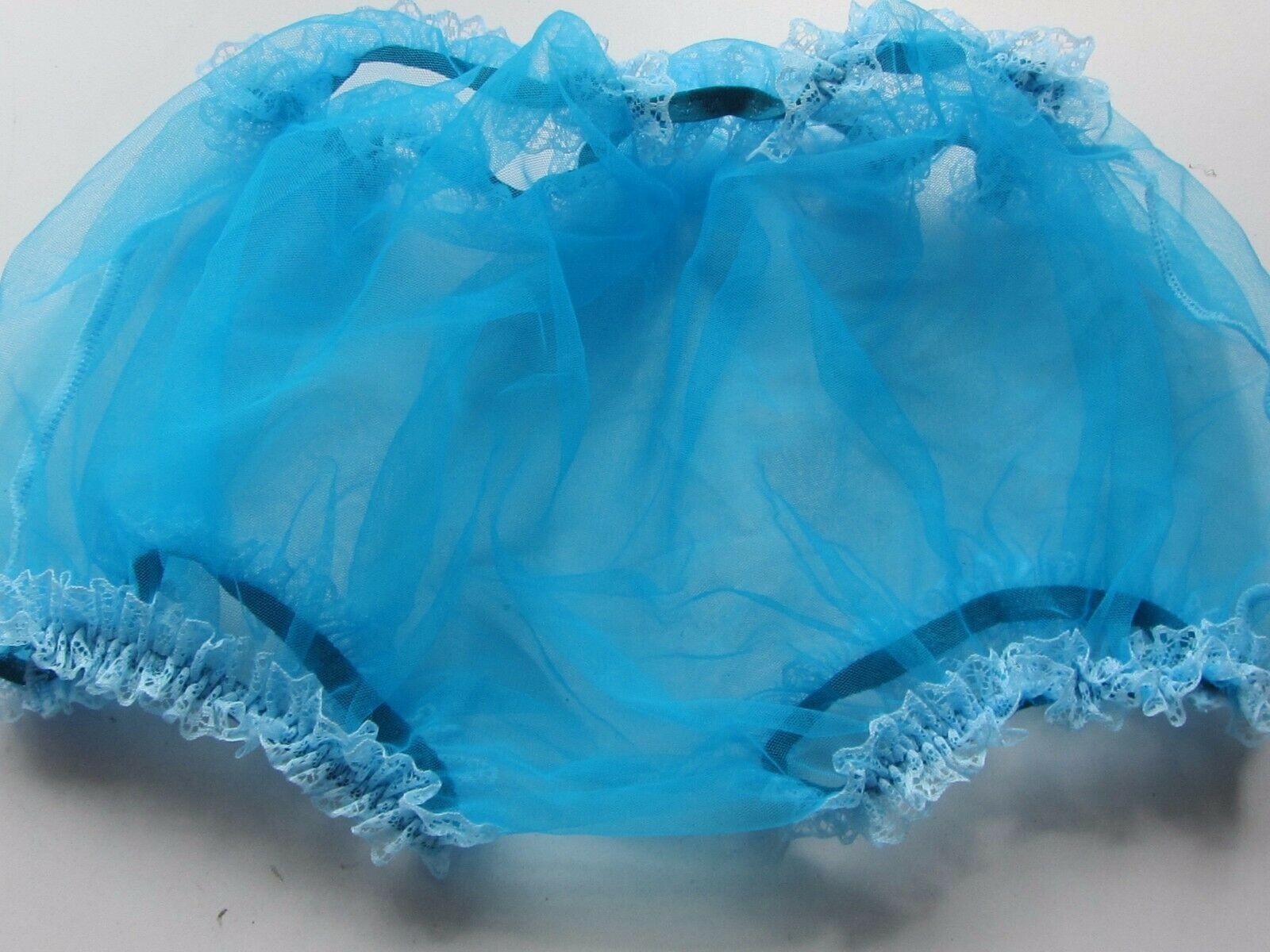 VINTAGE STYLE PANTIES/KNICKERS SIZE W 24/38 + TORQUISE BLUE