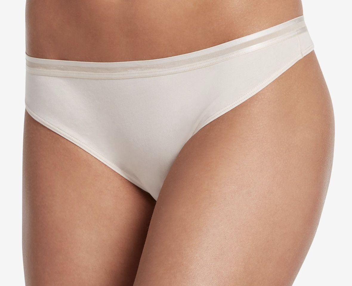 JOCKEY Supima Cotton Allure Light NUDE Thong Panty Womens S 5 M 6 L 7 XL 8 XXL 9