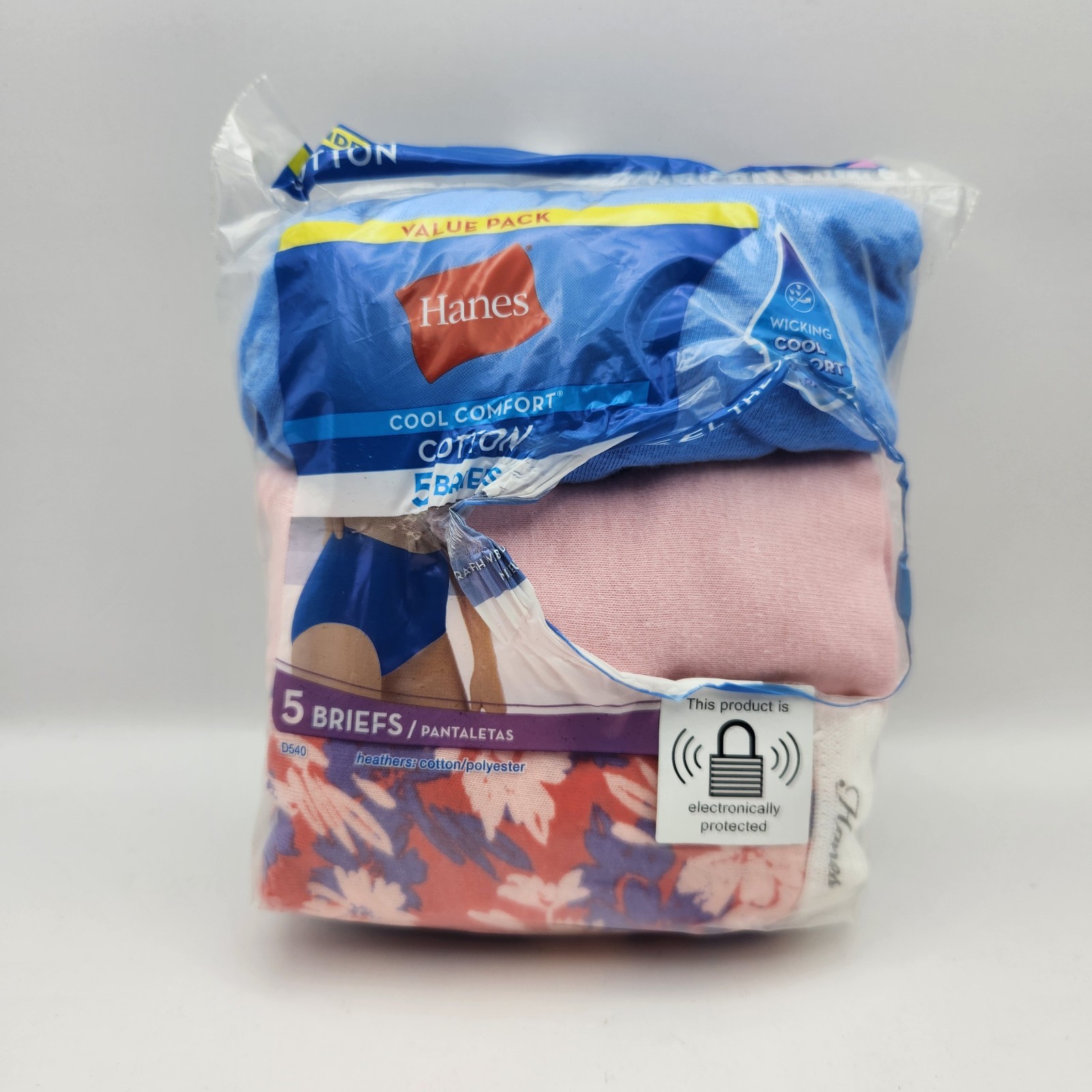 Hanes Cool Comfort Cotton 5 Briefs Panties 10 / 3XL Womens NEW Open Package