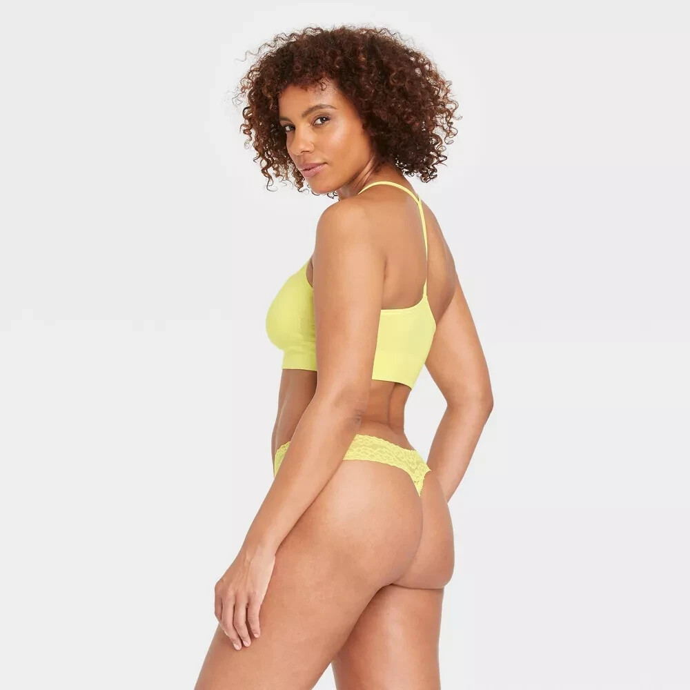 Auden Women’s Thong Variety 2 Pack Panties Size Medium (8-10)