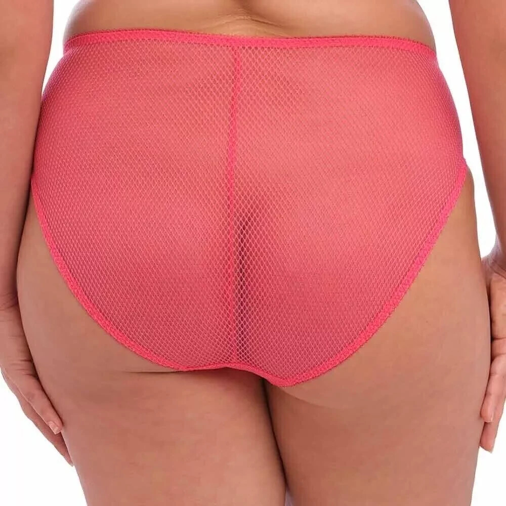 Elomi Charley Brief Size 4XL 22 24 XXXXL Pink High Leg Waist Full Knickers 4386