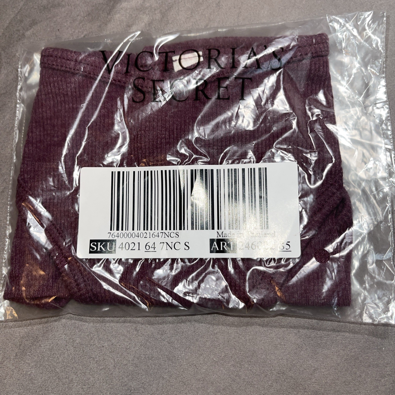 New Victoria’s Secret Pink Heathered Maroon Bikini 2019