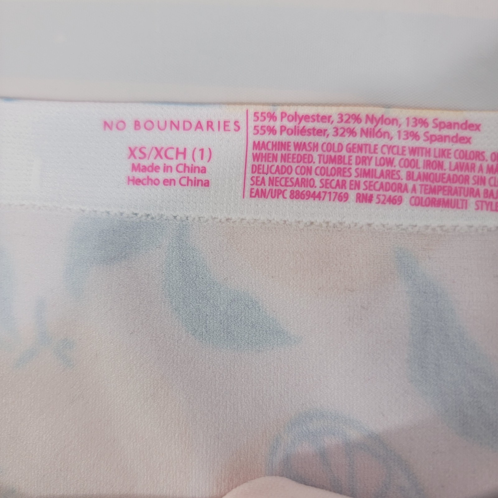 No Boundaries NOBO Seamless 3-Pack Multi-Color Hipster Panties – Size XS NWT