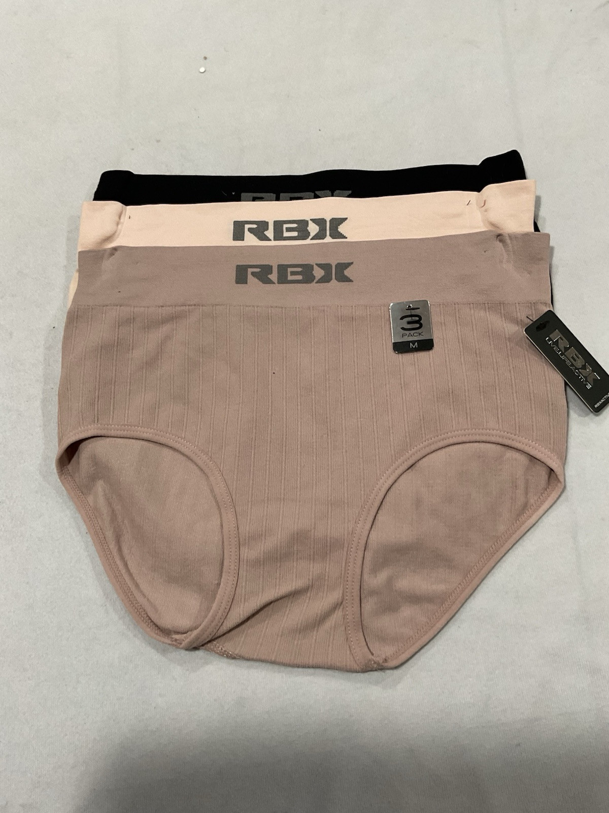 RBX Women’s 3 Pack Color Underwear Size M
