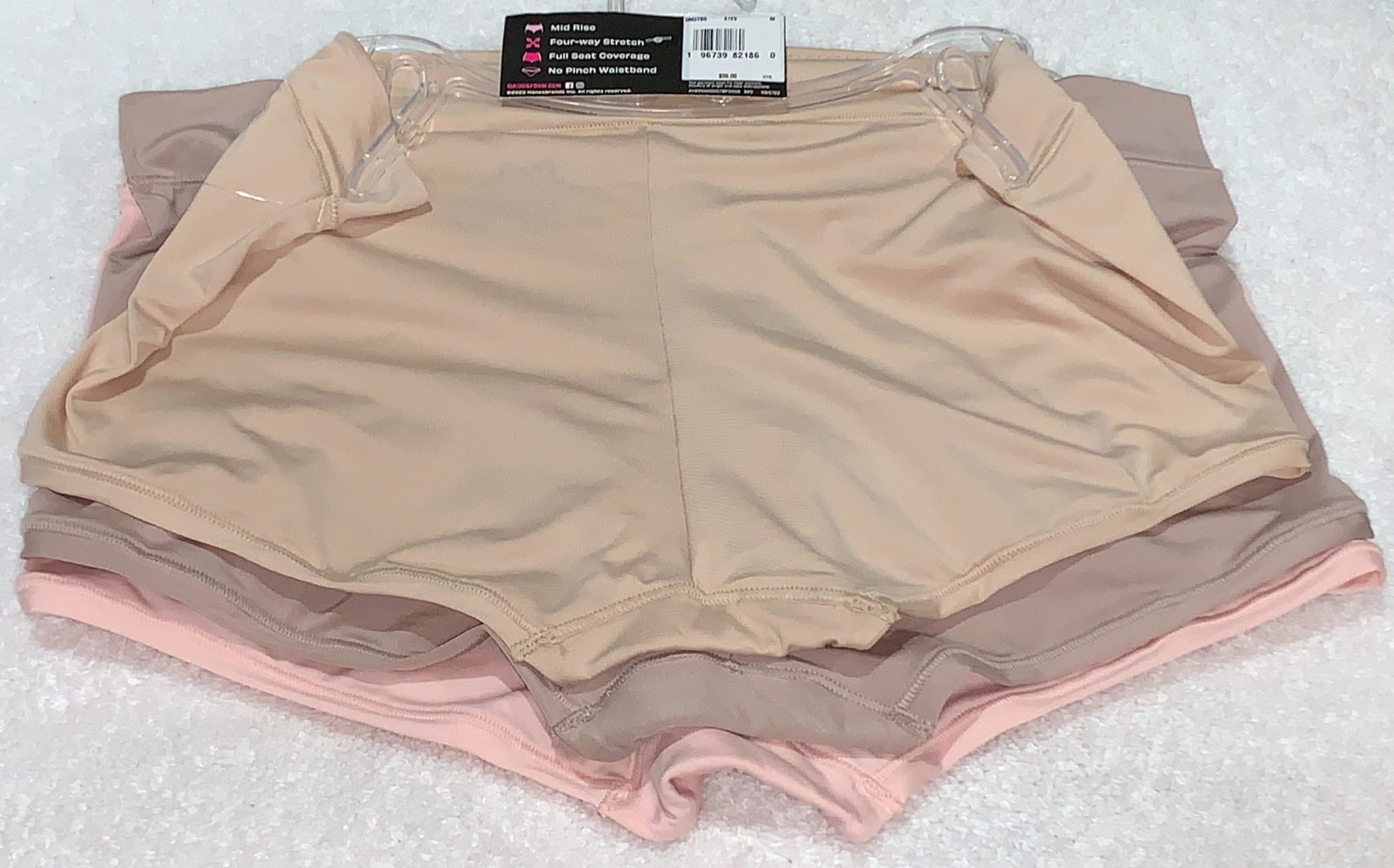 MAIDENFORM Everyday Luxe Stretch Micro 3 Pk Boyshort Panty Womens Sz M L XL