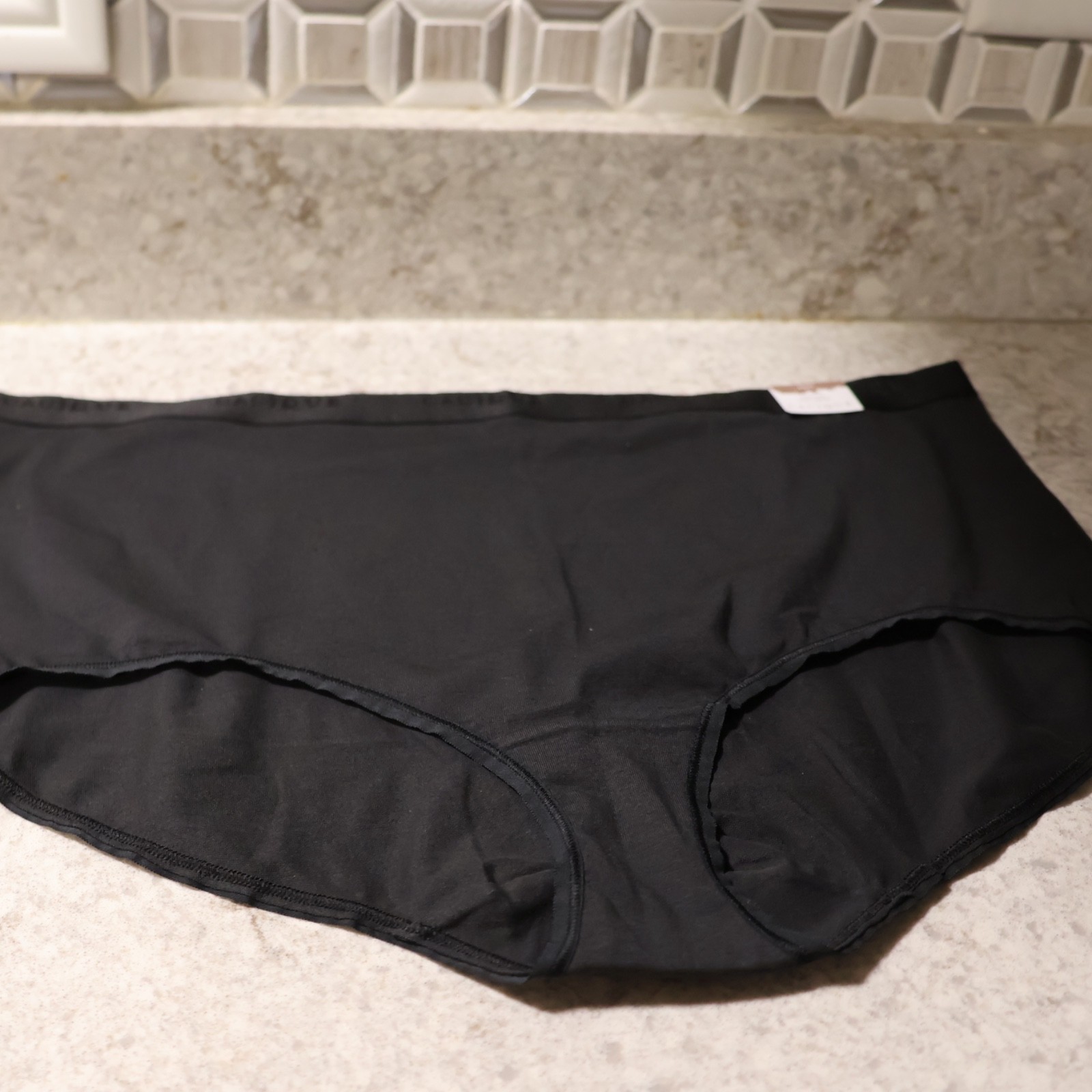 NWT LANE BRYANT CACIQUE PLUS 22/24 COTTON FULL BRIEF PANTY SOLID BLACK