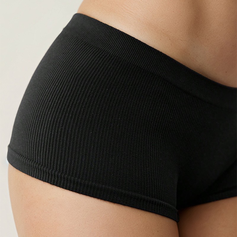 4 Pack Ladies Womens Boyshort Panties Underwear Sexy Half But Lingeries Briefs