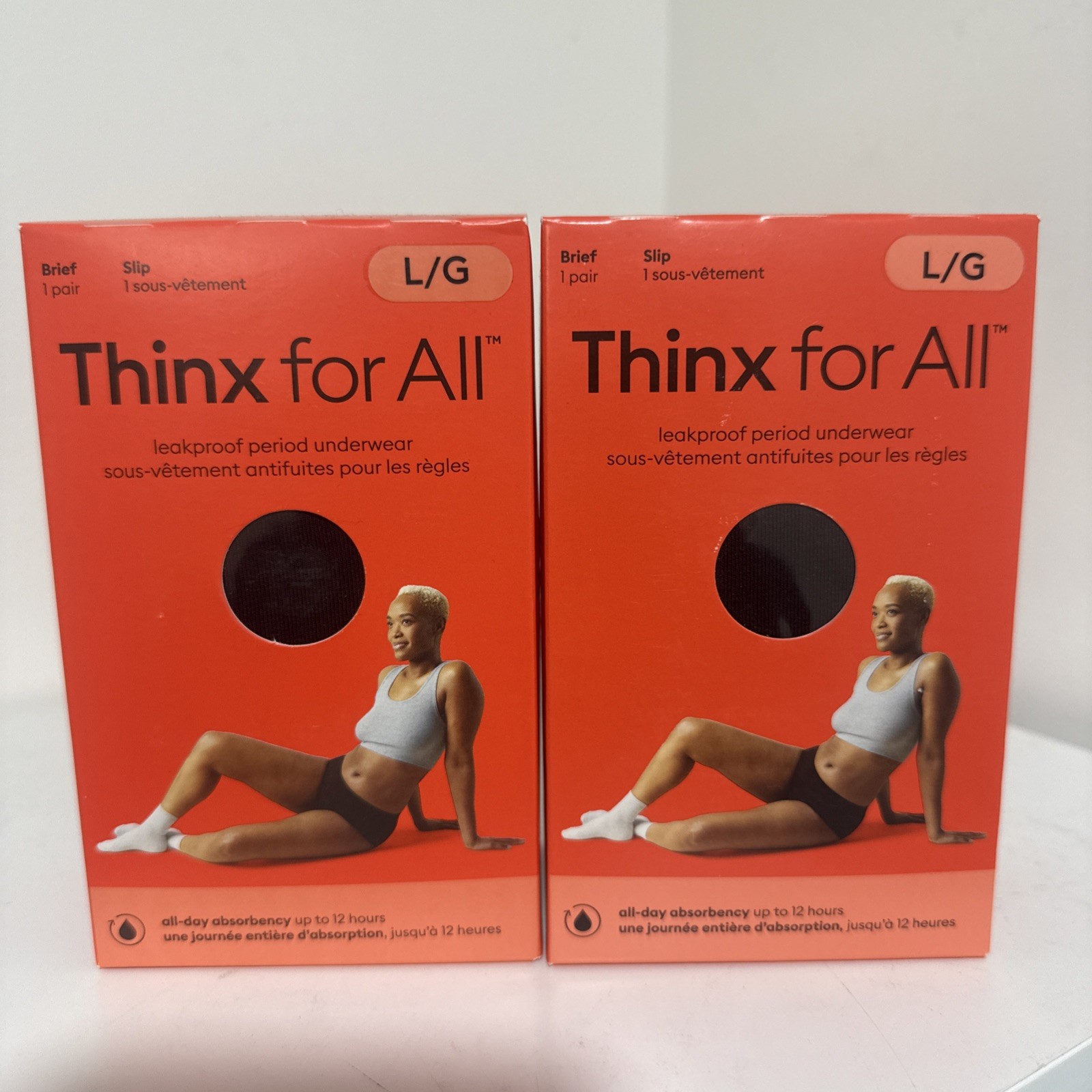 Thinx for All -Leakproof Period Underwear – Size L . 2 Packs