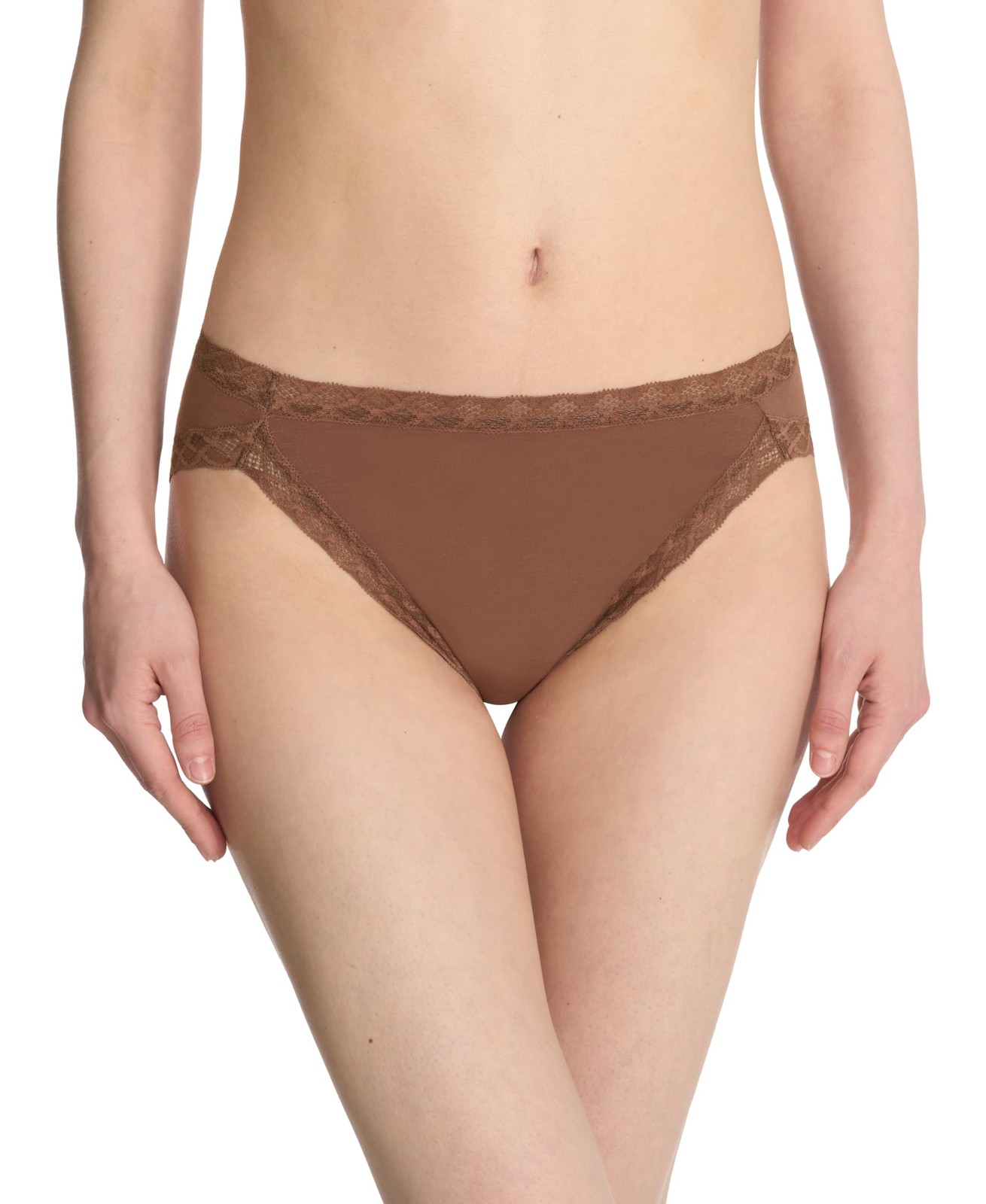 Natori Women’s Bliss Cotton French Cut Panty 152058, Nutmeg, L
