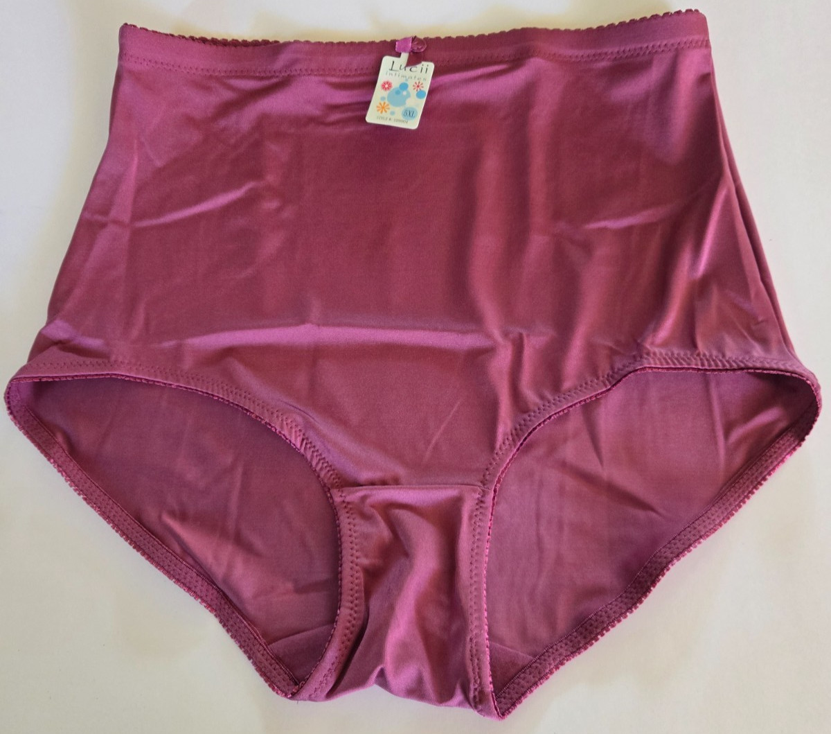 NWT LUCII WOMENS BRIEF 4-WAY STRETCH PANTY BRIEF UNDERWEAR RASPBERRY COLOR 2-5XL