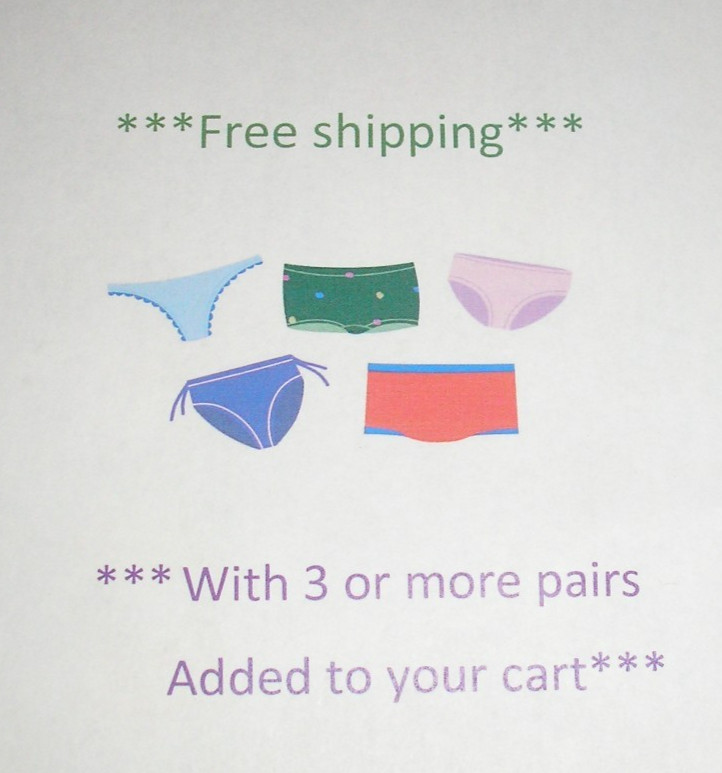 Panties Lingerie Lace Trim Black White Heart Print Hipster XL / XXL Adult Gift
