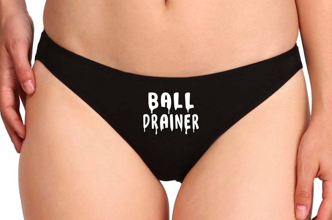 Ball Drainer Funny Cosplay Glows in Dark Sexy Novelty Slut Thong