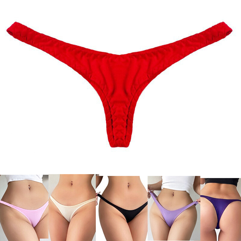 6PCS/LOT Sexy Women Low Waist Panties Brief Micro Thong Gstring Bikini Underwear