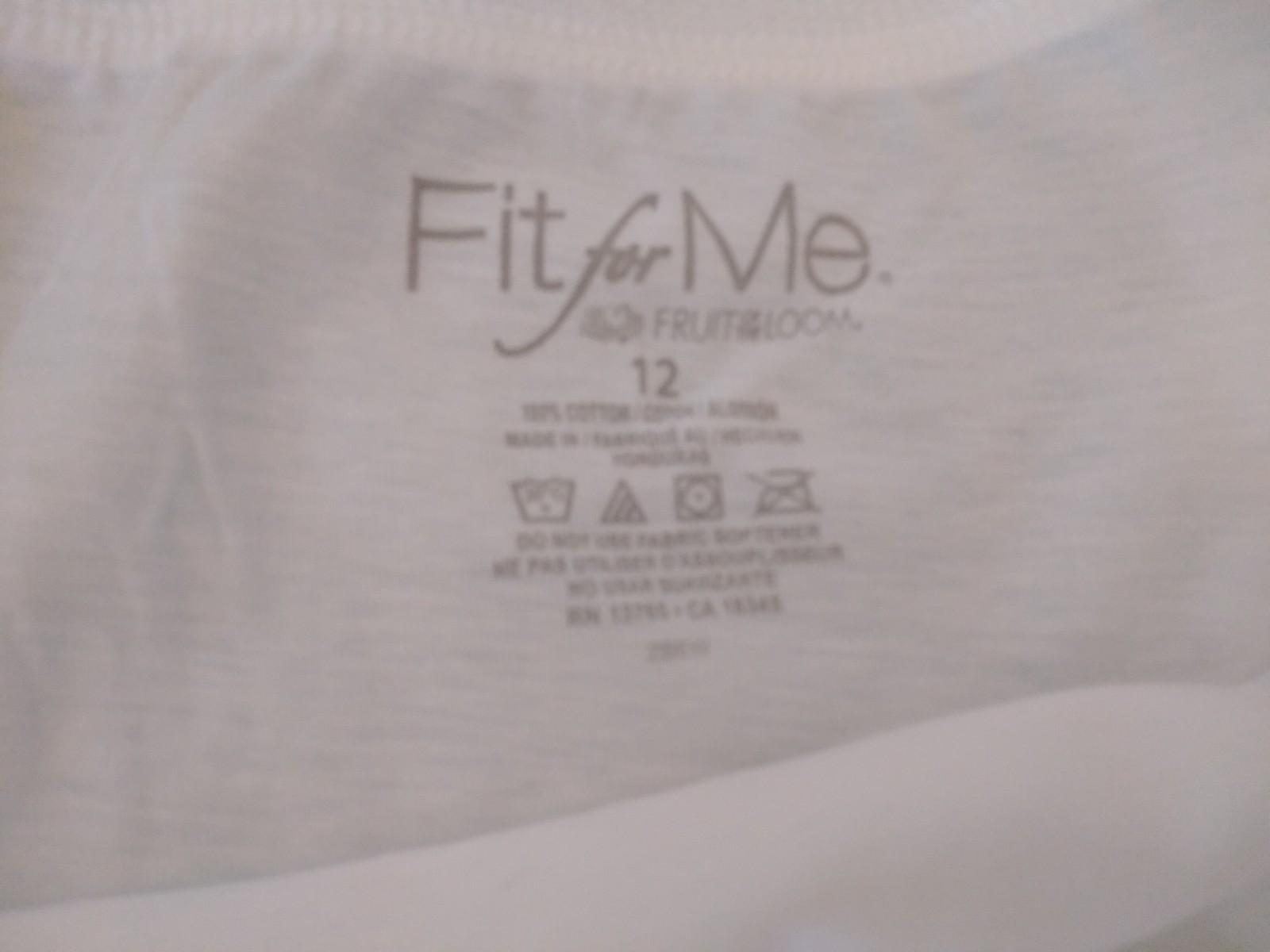 Fit For Me Women Size 12 Briefs Panties White Cotton Underwear Pack of 2