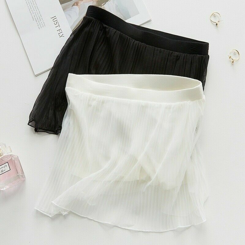 Lady Lace Petticoats Skirts Mesh Pleated Culottes Underwear Safety Shorts Casual