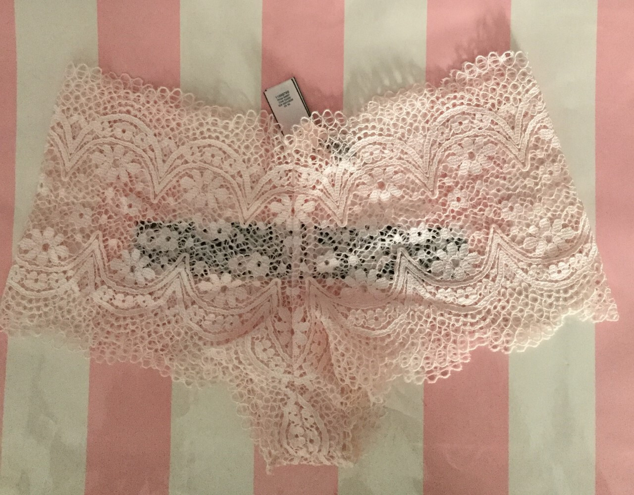 New Victoria’s Secret Panties The Crochet Lace Sexy Shortie Pink Panty Medium