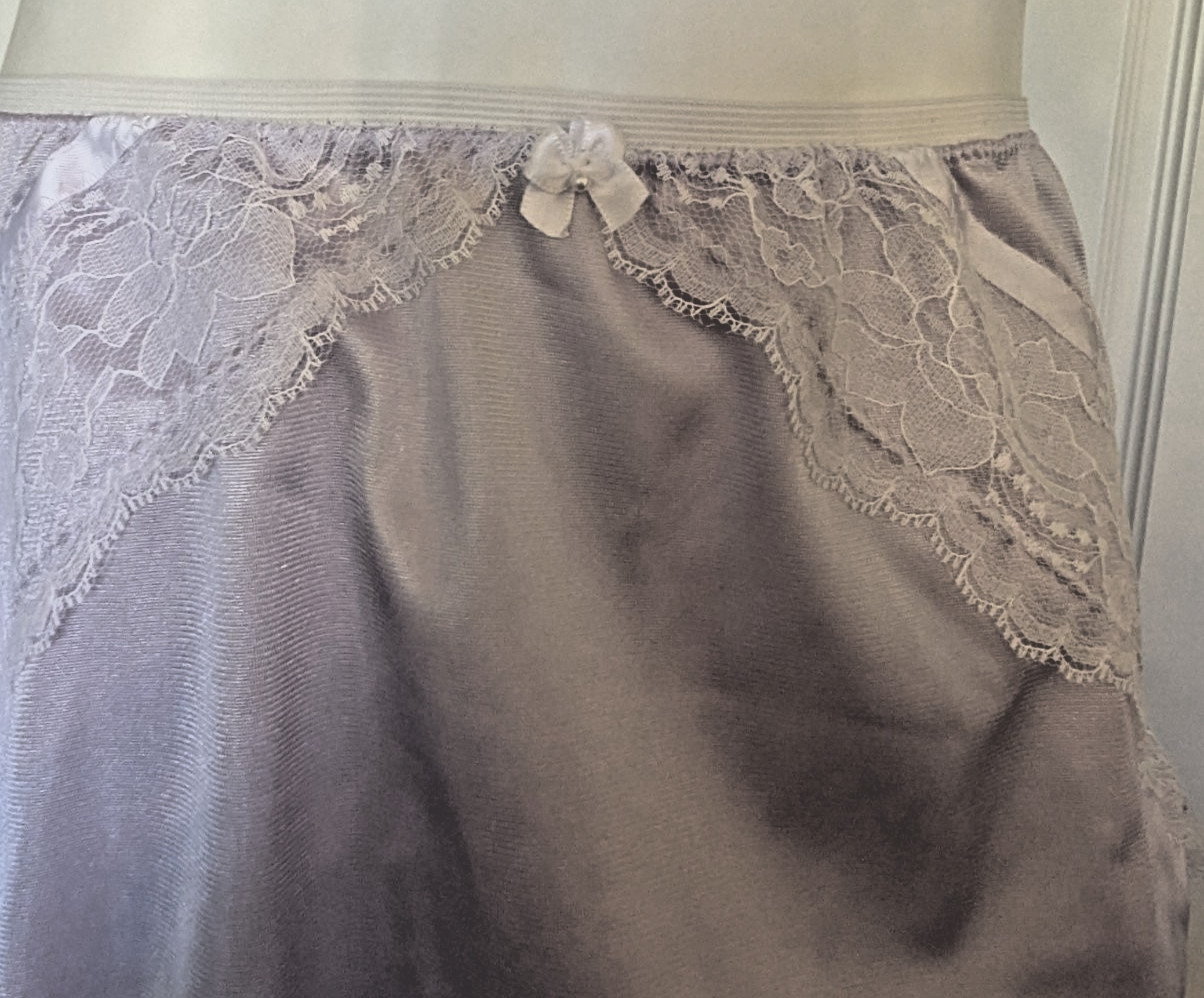 ORCHID Nylon Tricot LACY Bubble Bloomer & SISSY PANTY 2 LAYER 27-42 Waist