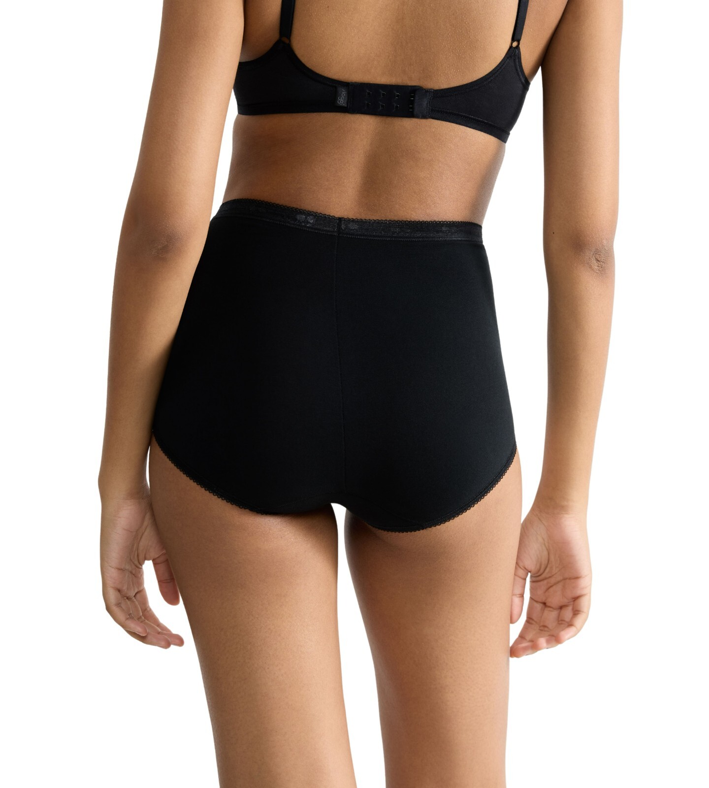 Sloggi Basic+ Maxi Brief High Waist Knickers 2 Pack 95% Cotton 10043769