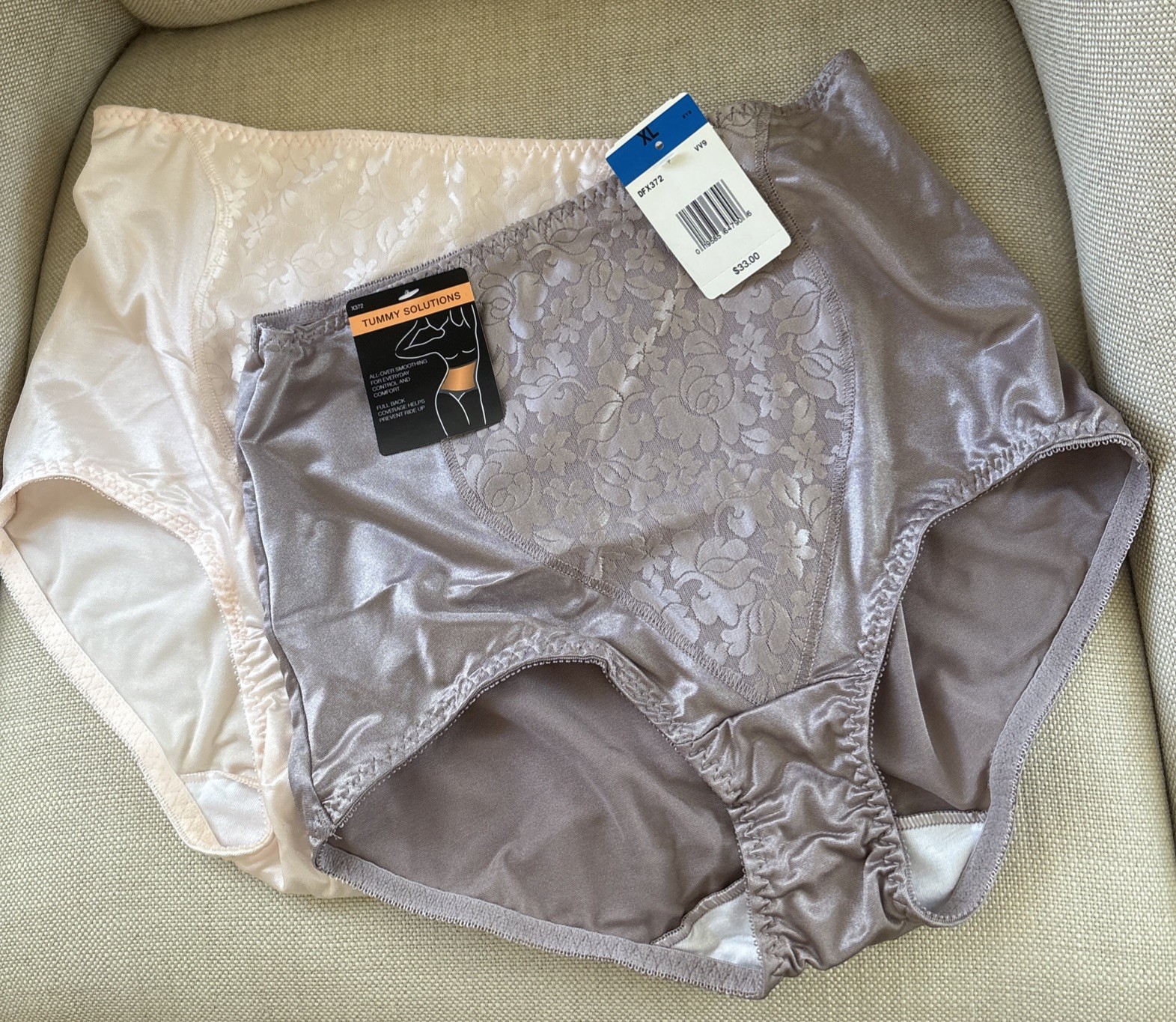 BALI Light Control Shaping Brief Panty DFX372 Nude/Taupe Size XL set of 2