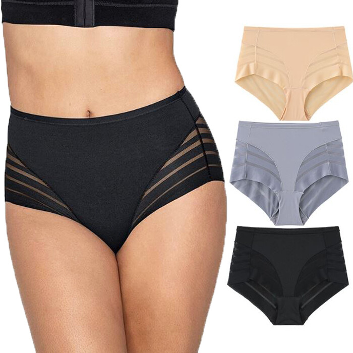 3pack Sexy Womens French Sheer Panties Full Briefs Lot Ladies Intimate Underwear