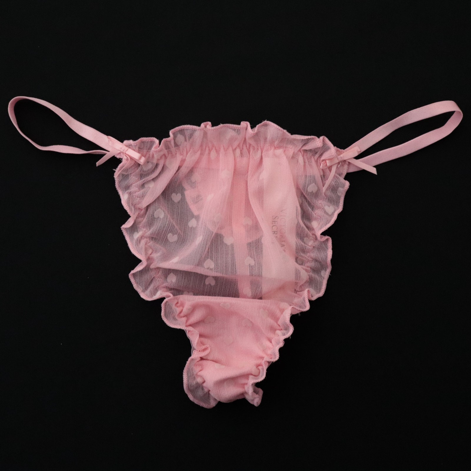VICTORIA’S SECRET Dream Angels Heart Chiffon String Thong Panty S M L XL