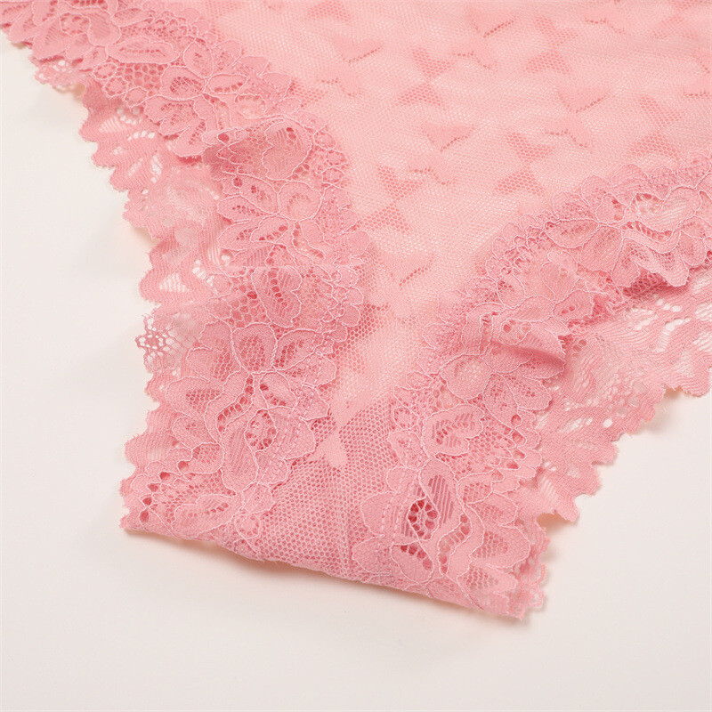 4 Pack Lot Sexy Womens Panties Underwear See Through Sheer Lace Brief Lingeries