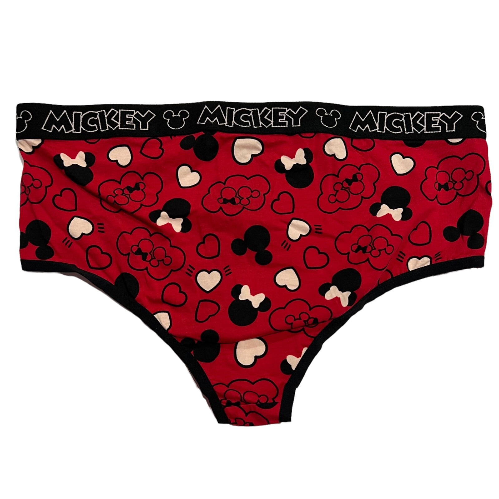 NWT TORRID Cheeky Pantie Underwear Sz 0-1-3 red Mickey Mouse Hearts