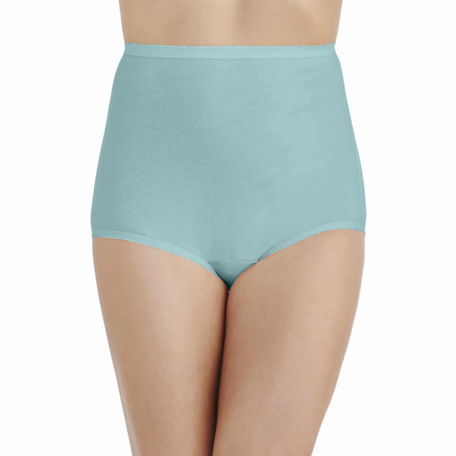 Vanity Fair 100% Cotton Full-Cut Beachside Aqua Brief Plus Size 10/3XL