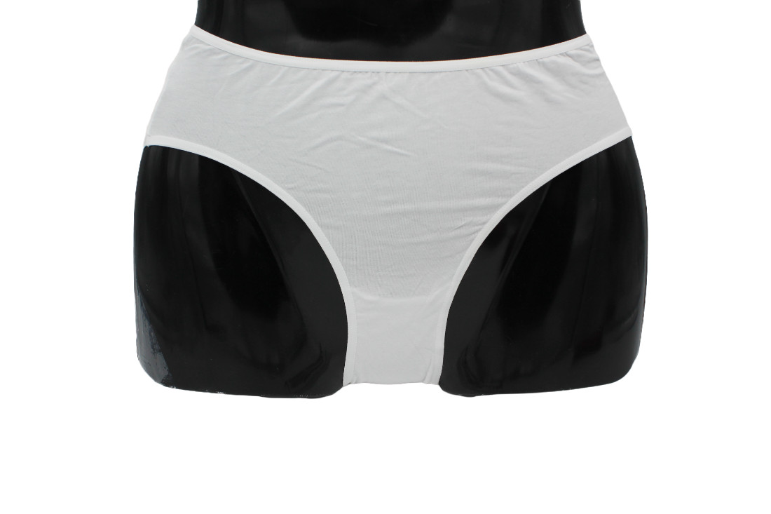 Women’s High Briefs, White, Black, Invisible Touch, 7777Q Spider