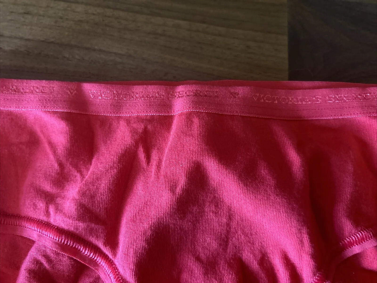 Vtg Victoria’s Secret Panties Hiphugger Sz Small GIFTED Logo Band Glitter Cotton