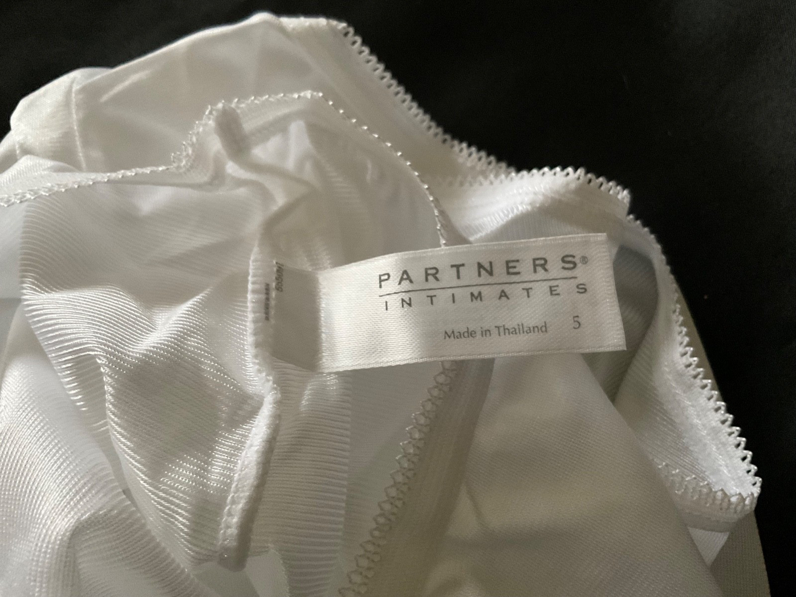 Vintage Partners White Silky Nylon Full Brief Granny Panties Size 5 New