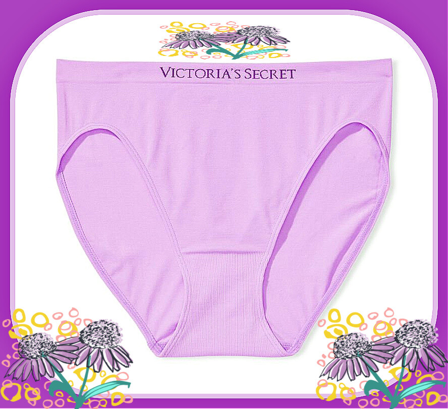 XL Purple SEAMLESS NOSHOW FULLCOVER Victorias Secret High Leg Waist Brief Panty