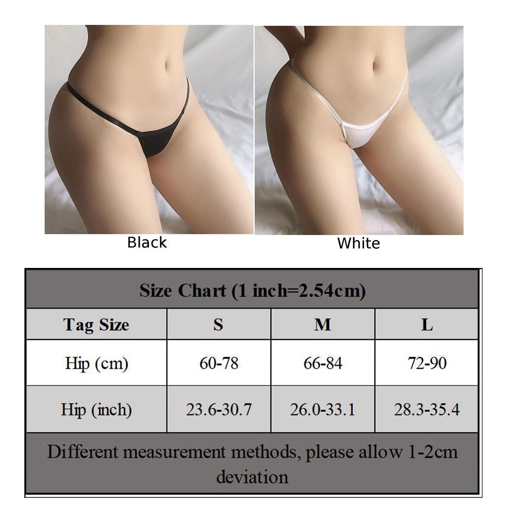 Sexy Thong Ice Silk Briefs Brand New Ice Silk Low Waist Moderate Elasticity