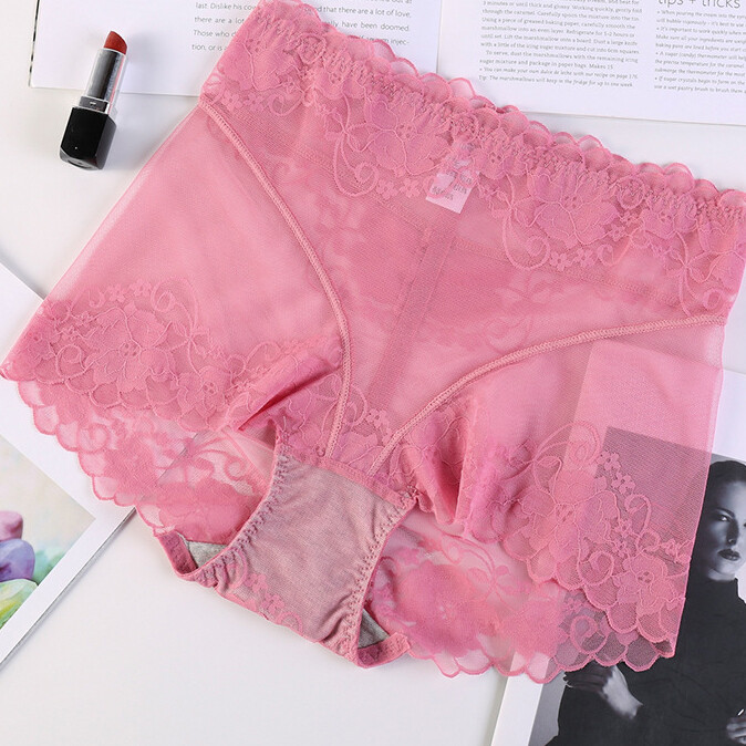 5 Pack Lot Sexy Womens Sheer Lace Panties Briefs See Through Underwear Lingeries