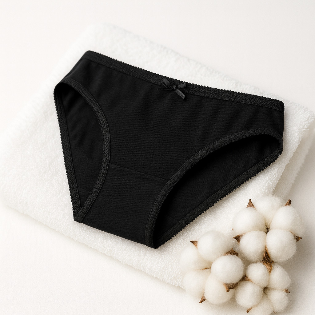 6 Pack blk/Whi Ladies Briefs 100%Cotton Maxi Full Comfort Fit Underwear Size4-20