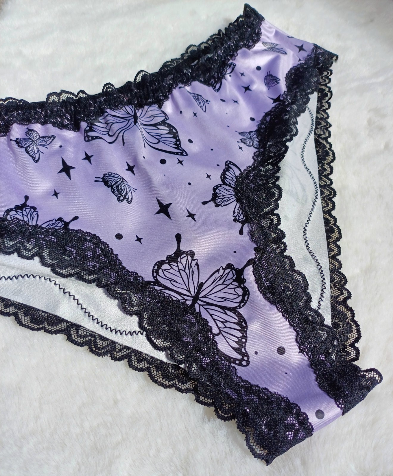 Cute Soft Silky Shiny Stretchy Butterfly Panties Knickers Sissy CD TV 3XL 22-24