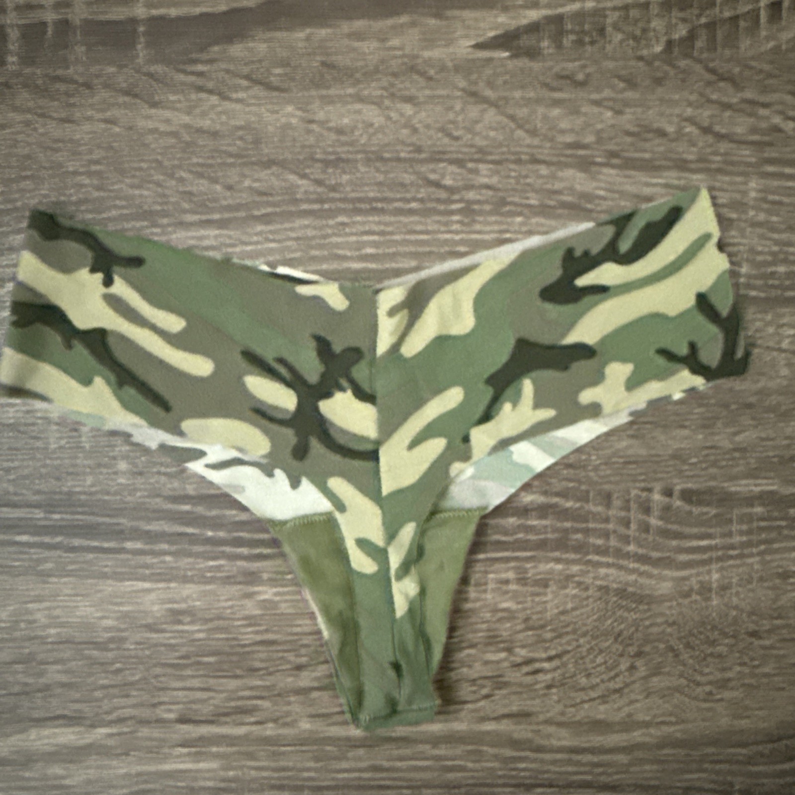 Pink, No Victoria’s Secret Small Camo No-Show Thong Panties
