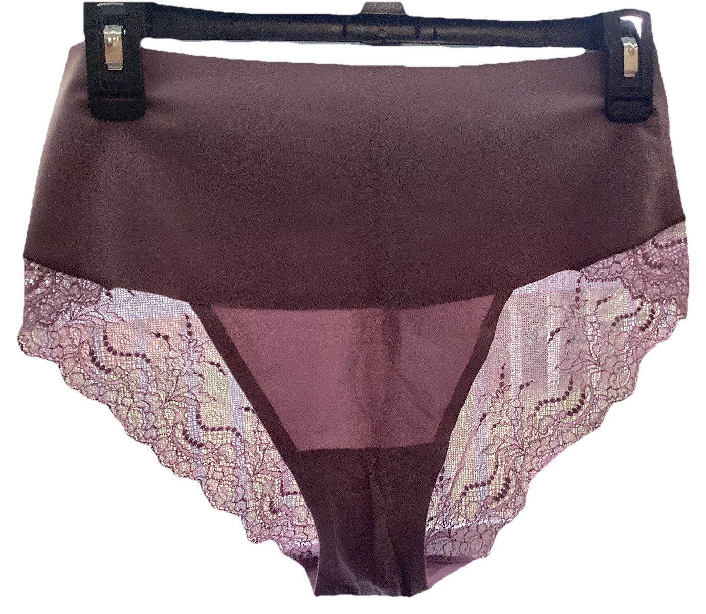 Spanx Women’s Lilac Color Lace Back Wide Waist Hipster panty FP2215 WN SZ XL