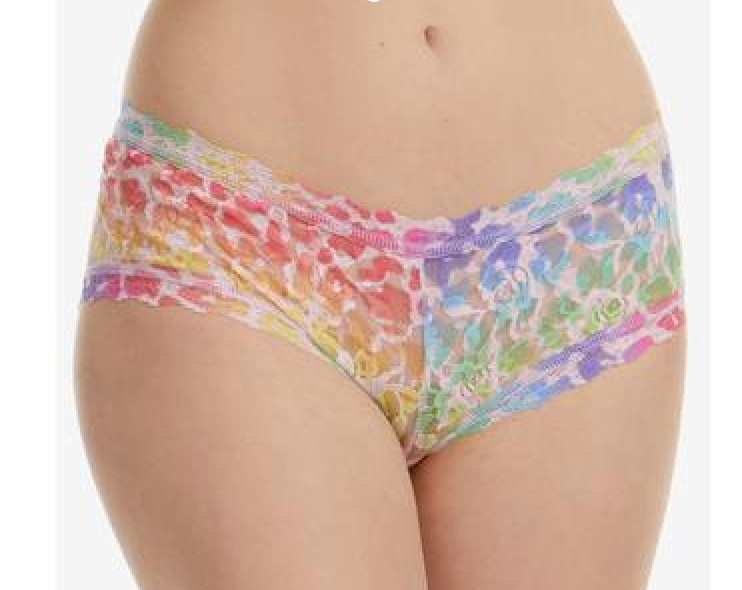Hanky Panky Women’s Pride-Leopard Lace Boy-short Underwear Size L L57625