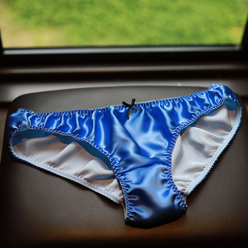 Womens New Silk Panties Hipsters Knickers Undies Drawers Underpants Bow Deco